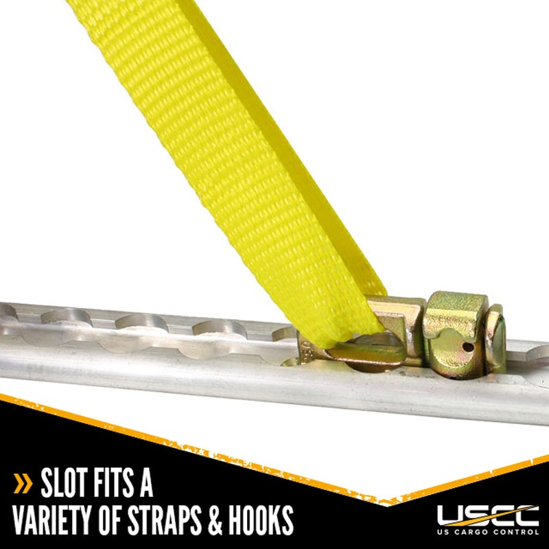 US Cargo Control L Track Double Stud Fitting (4 Pack) 5,000 Pounds Break Strength, Use with L Track Rails in Truck Bed or Trailer to tie Down ATV, Motorcycle, Automatic Locking with Spring Release - Image 5